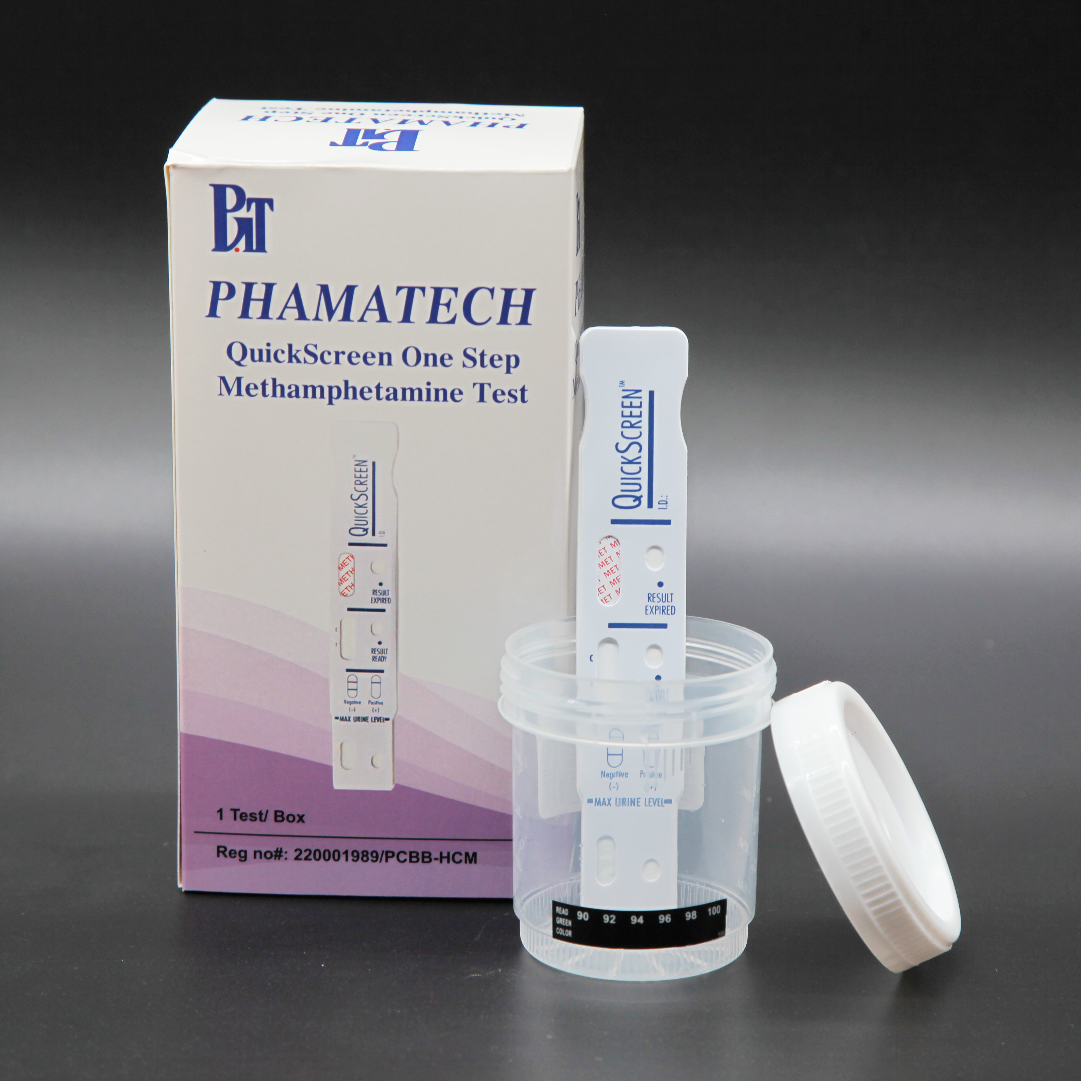 Phát hiện nhanh chất gây nghiện Methamphetamine - Phamatech QuickScreen One Step Methamphetamine Test