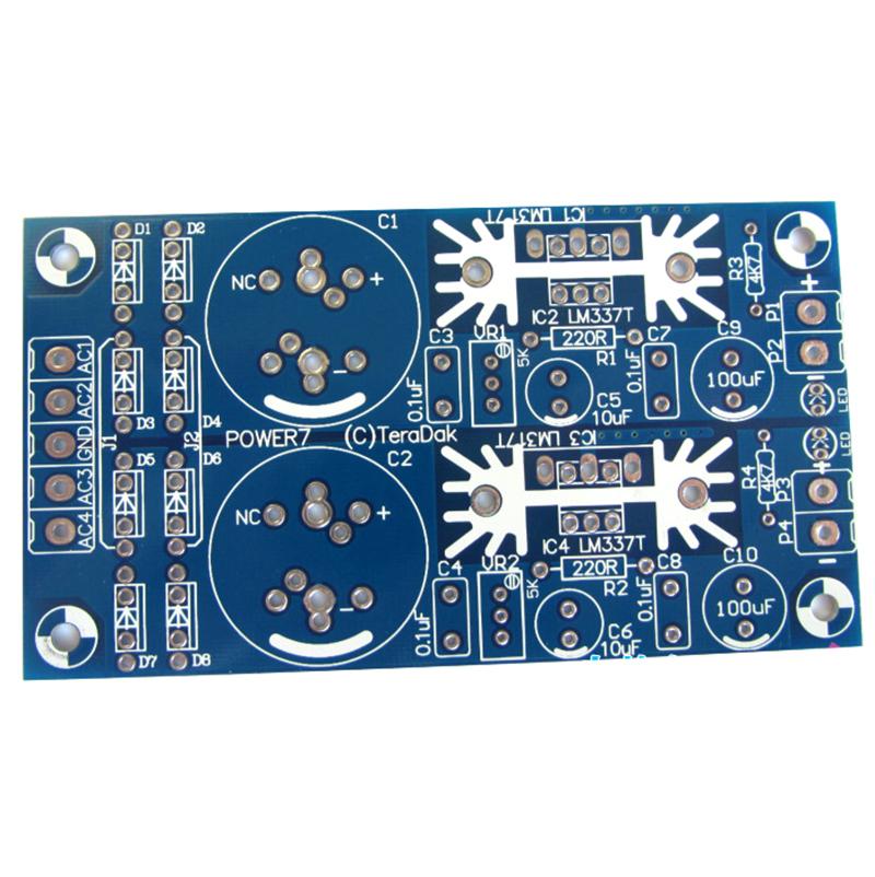 LM317 LM337 AD-DC Điện áp kép có thể điều chỉnh nguồn điện được điều chỉnh bằng bảng khuếch đại preamp