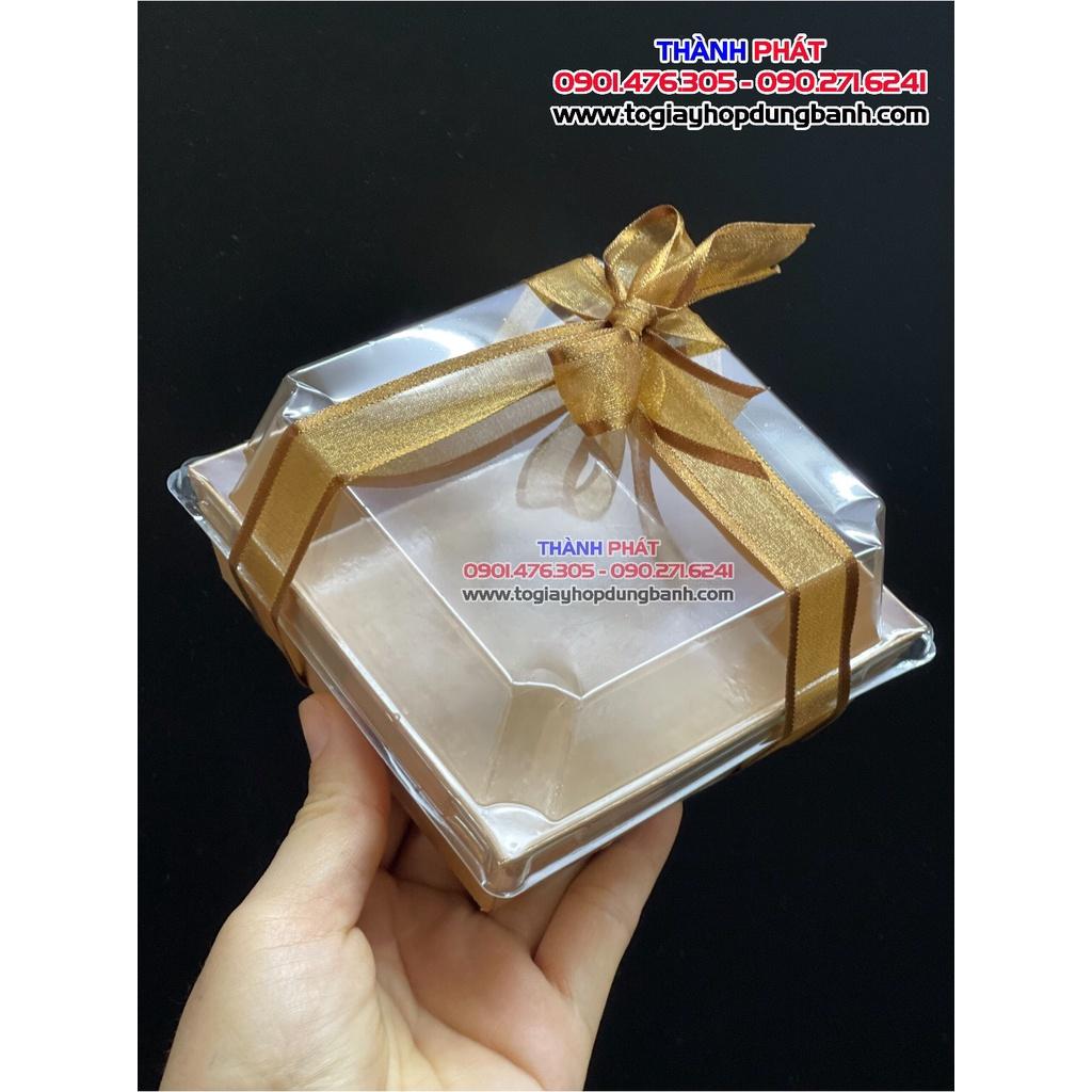 50 Hộp giấy E118 nâu kraft đựng bánh su sing, bông lan trứng muối