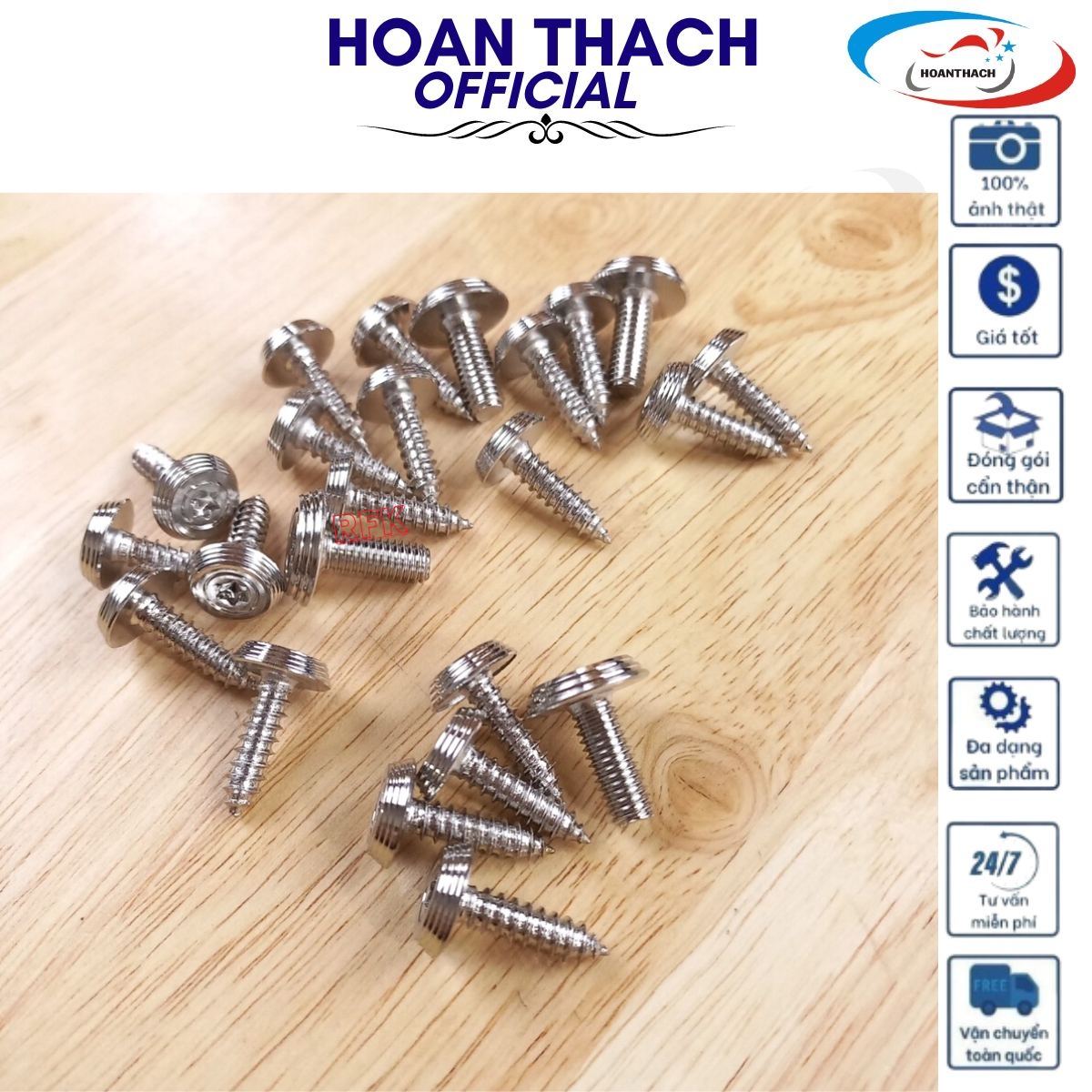 Bộ Ốc Áo Mẫu Thái Inox 304 cho xe máy Sirius FI ( 23 con ), HOANTHACH SP017381