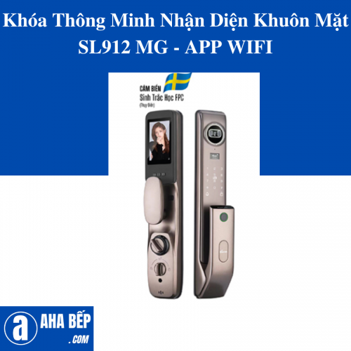 KHÓA THÔNG MINH NHẬN DIỆN KHUÔN MẶT SL912 MG - APP WIFI - HÀNG CHÍNH HÃNG