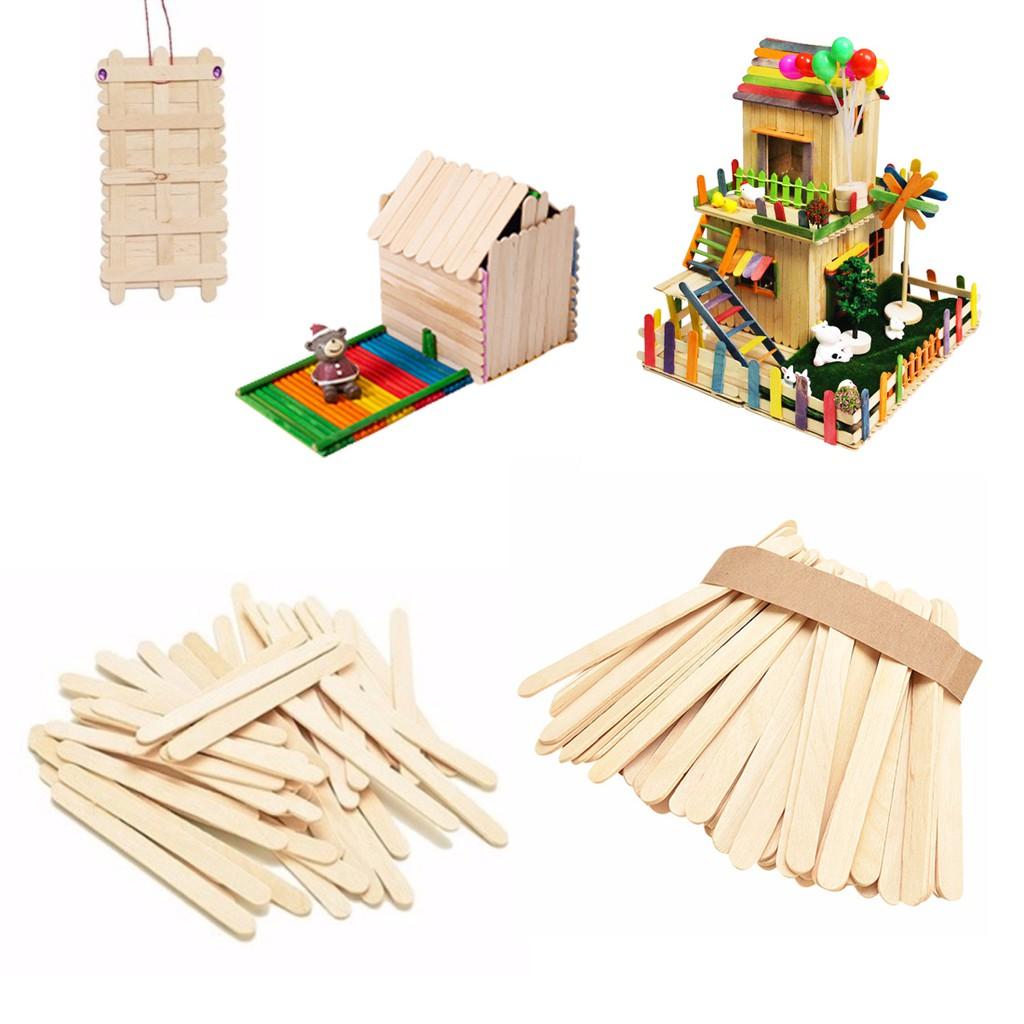 Set 50 que gỗ dùng làm đồ thủ công độc đáo