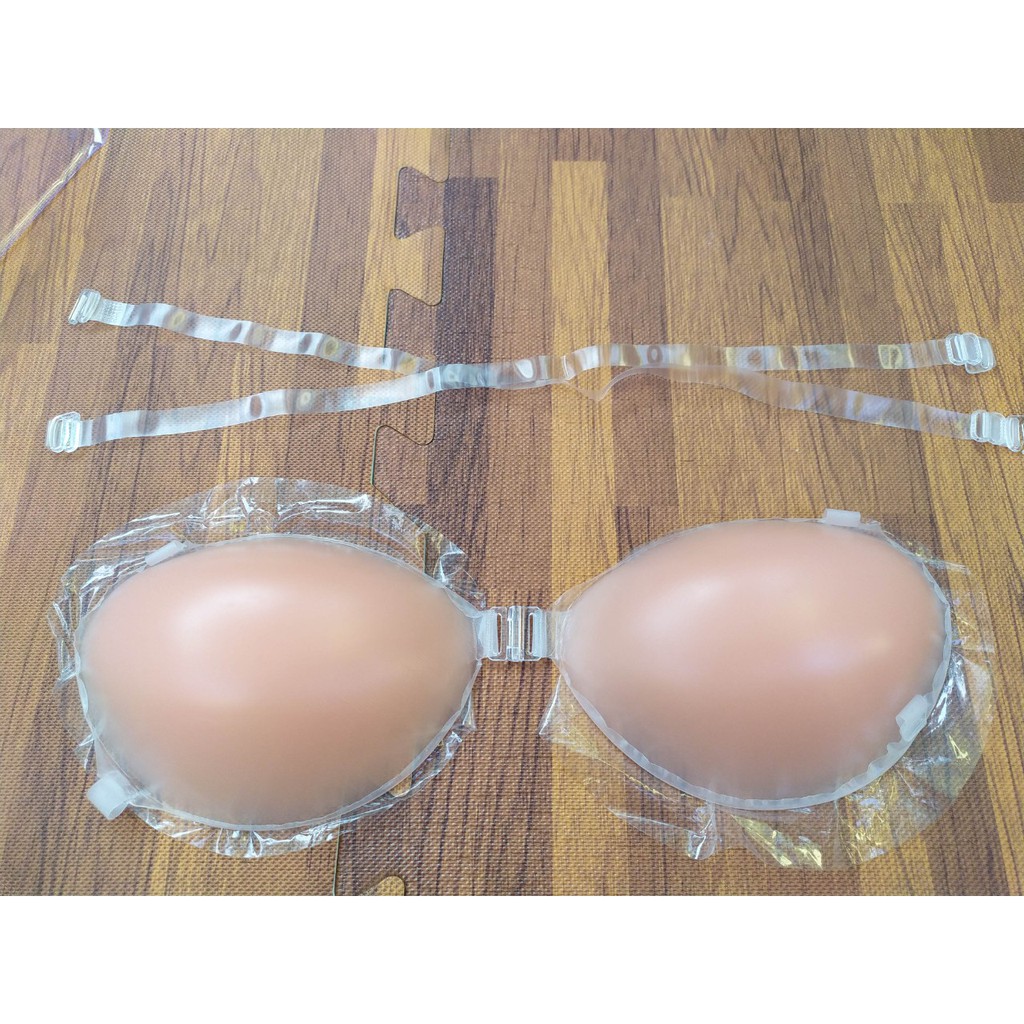 Áo dán ti silicon cài trước đệm dày nâng ngực