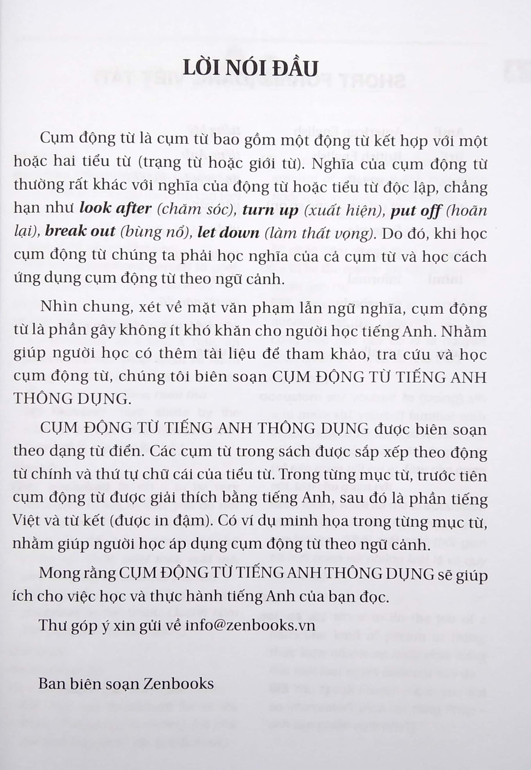 Cụm Động Từ Tiếng Anh Thông Dụng