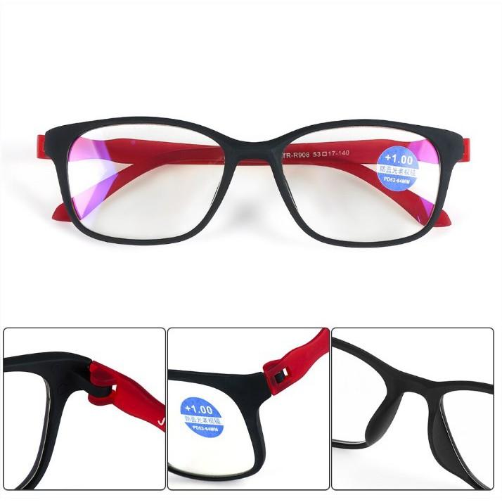 Kính lão thị viễn thị nam nữ trung niên cao cấp cực sáng chống mỏi cực sang hàng loại I cực tốt chịu va đập KV149UNIQUI