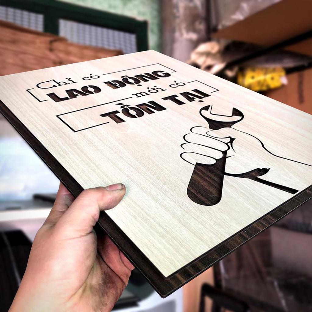Tranh động lực TBIG081: Chỉ có Lao Động mới có Tồn Tại