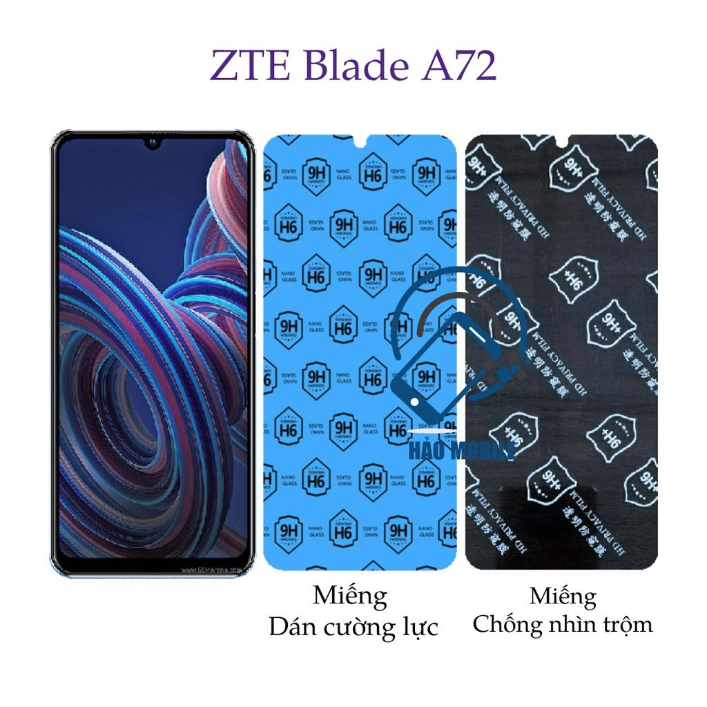 Dán cường lực dẻo nano ZTE Blade A72 - chống nhìn trộm dẻo nano