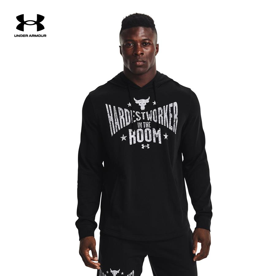 Áo khoác hoodie tay dài có nón thể thao nam Under Armour PJT ROCK TERRY HOODIE - 1370458