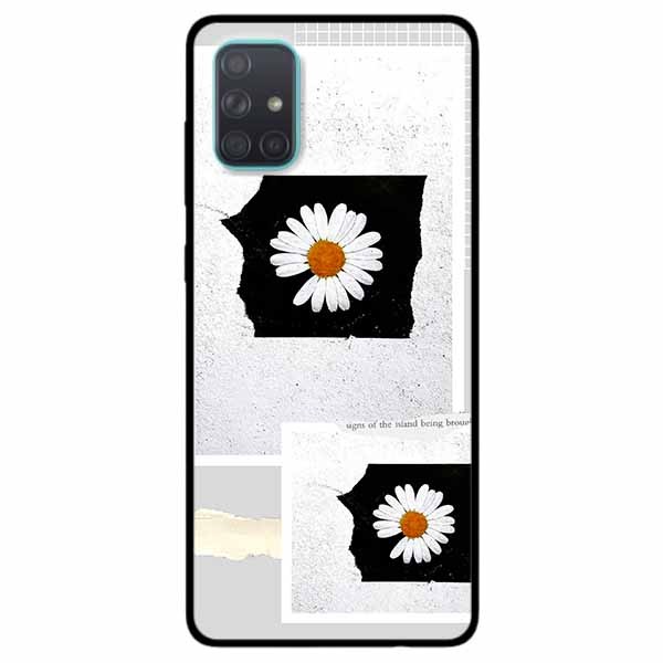 Ốp lưng in cho Samsung A51 Mẫu Hai Khung Hoa Cúc