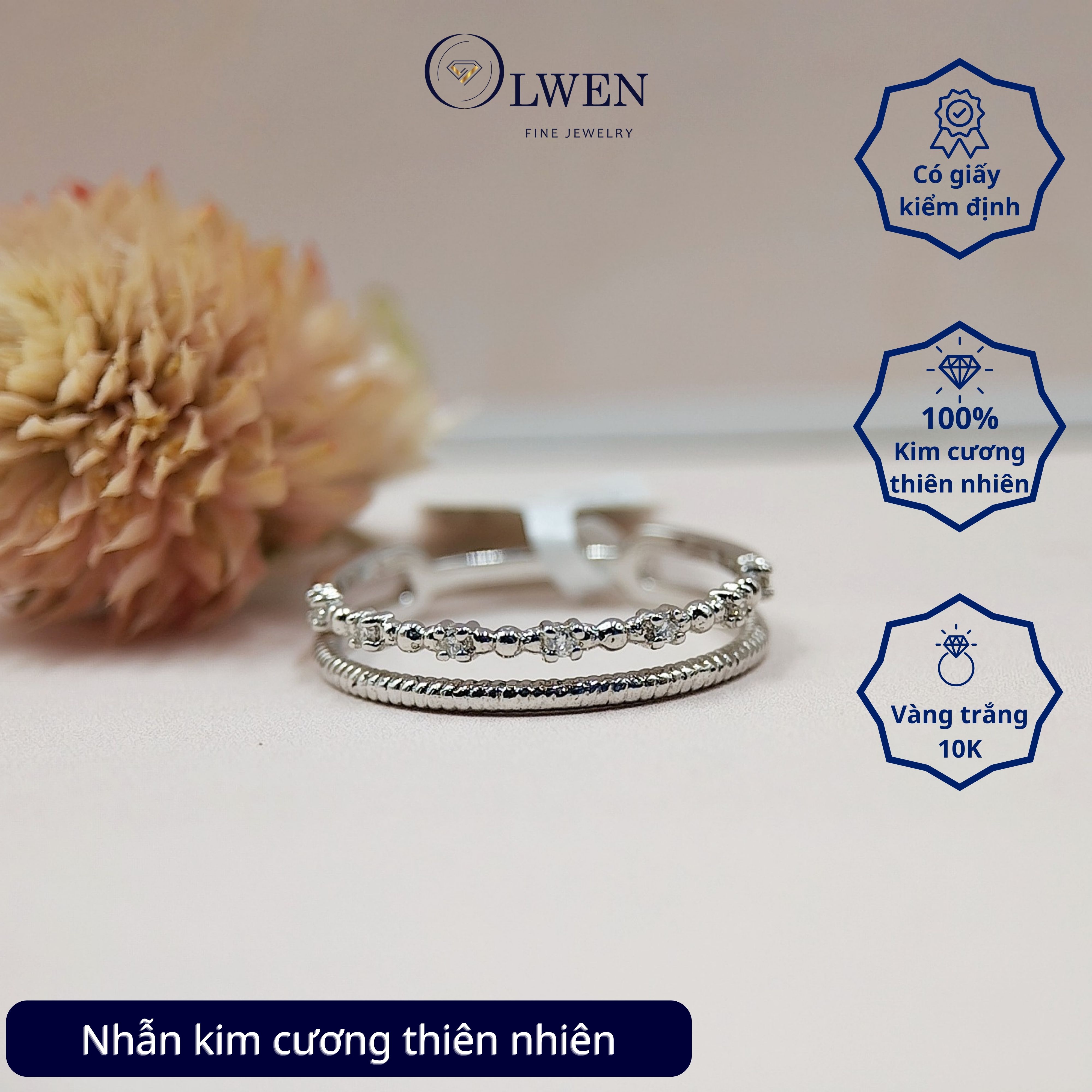 Nhẫn kim cương OW24