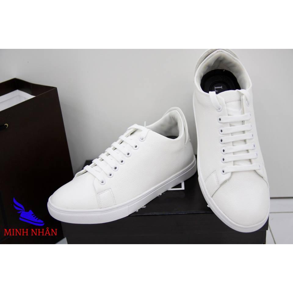 Giày sneakers Liman tăng chiều cao trắng (TT-02 Xưởng giày Minh Nhân)