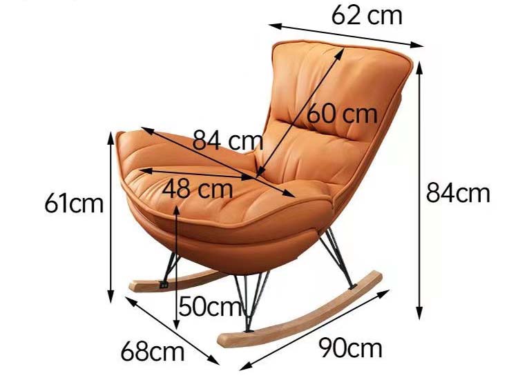 Ghế thư giãn bập bênh Tặng kèm ghế gác chân, chính hãng NIKITA, có đệm sofa tách rời
