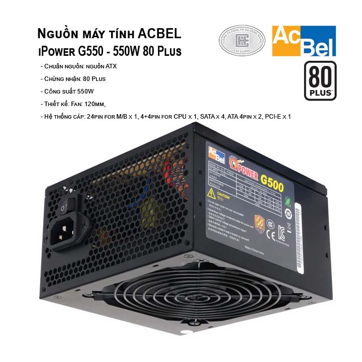 Nguồn AcBel I-power G500 Hàng Chính Hãng