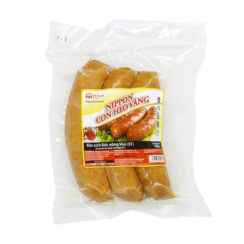 Xúc Xích Đức Xông Khói Nippon Con Heo Vàng NH Foods 250G - 8936045450895