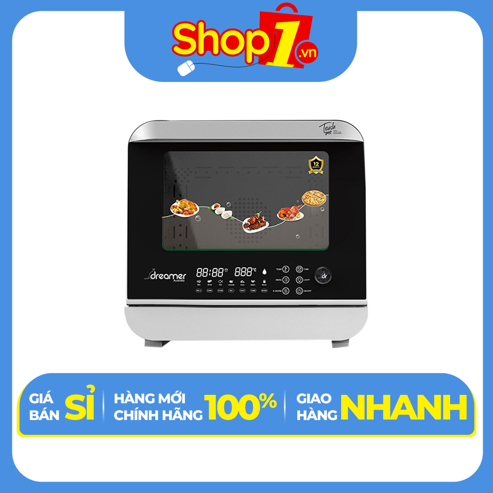 Nồi Chiên Hơi Nước Siêu Nhiệt DREAMER DKA-SAF118W 18L Công Suất 1800W, 14 Chế Độ Cài Đặt, Sang Trọng Cao Cấp Thương Hiệu Úc Tiêu Chuẩn Châu Âu - Hàng Chính Hãng