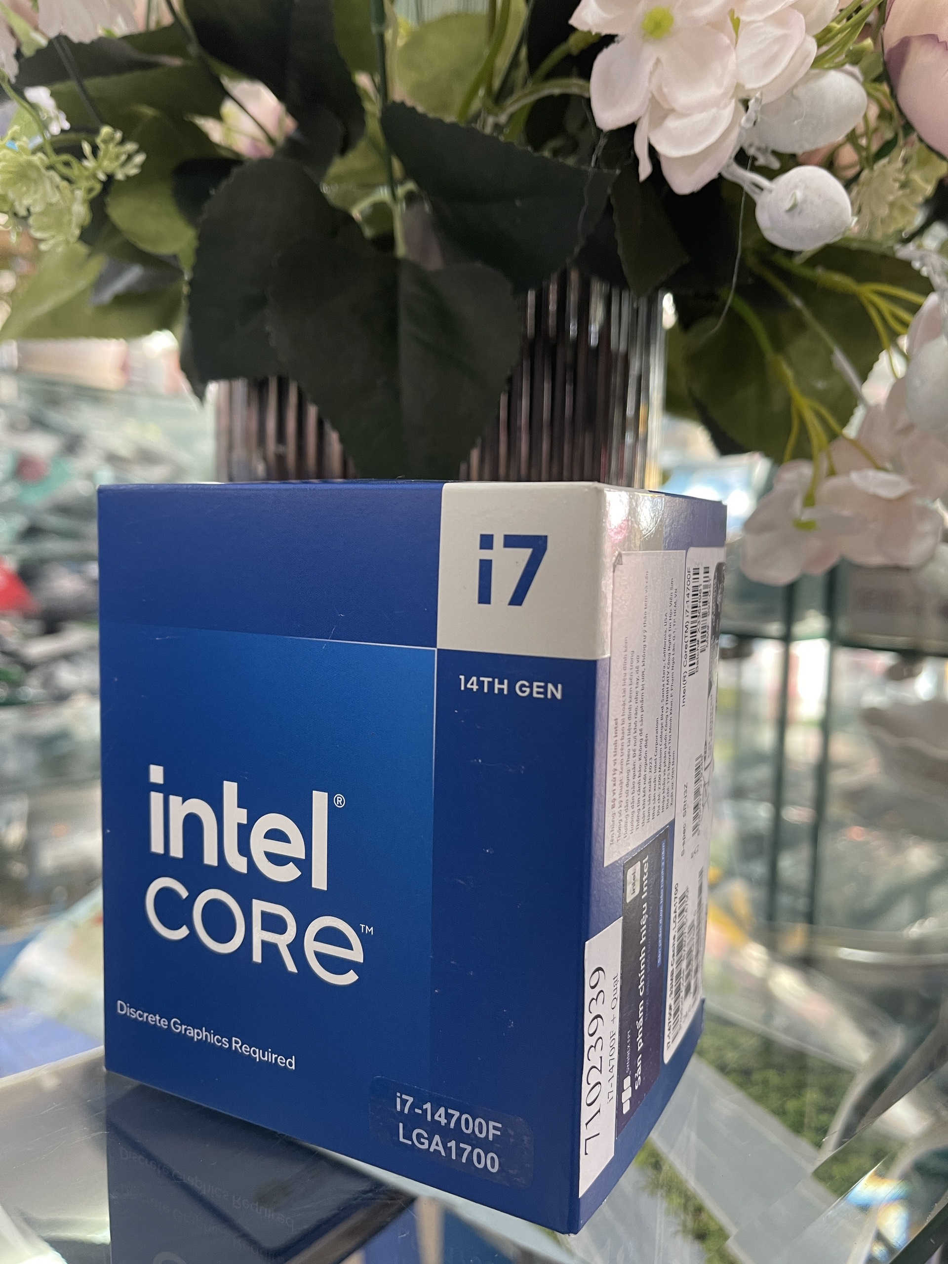 CPU Intel Core i7 14700F 5.4GHz (Socket 1700, 20 Nhân 28 Luồng 33MB 65W) - Hàng chính hãng (NEW BOX)