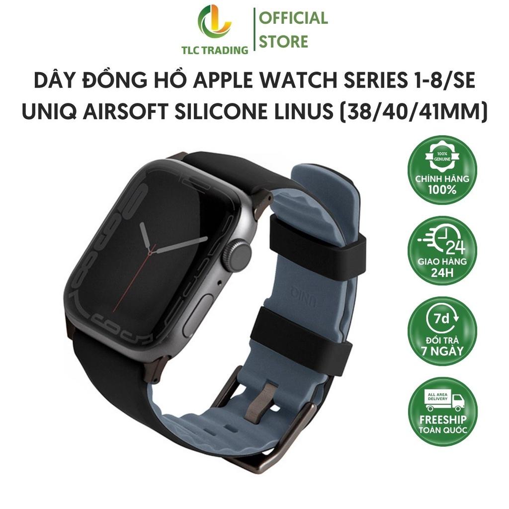 Dây Đồng Hồ UNIQ Airsoft Dành Cho Apple Watch Thiết Kế Thời Trang Thoáng Khí Tăng Sự Thoải Mái Khi Đeo - Hàng chính hãng