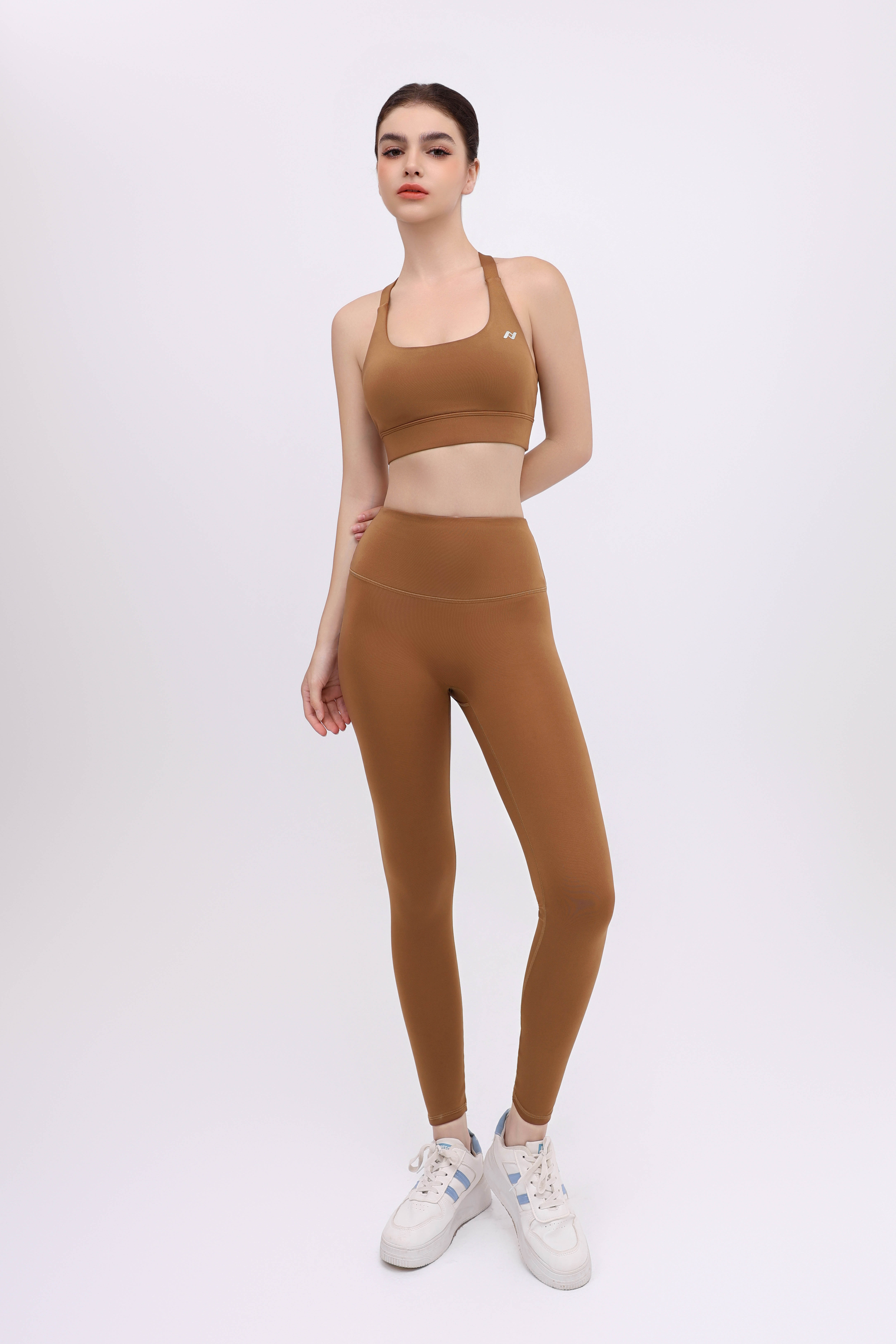 Set đồ thể thao Nữ tập Gym Yoga Pilates FANFIT FFSET011 - Áo bra FFSB004, Quần legging FFLG002