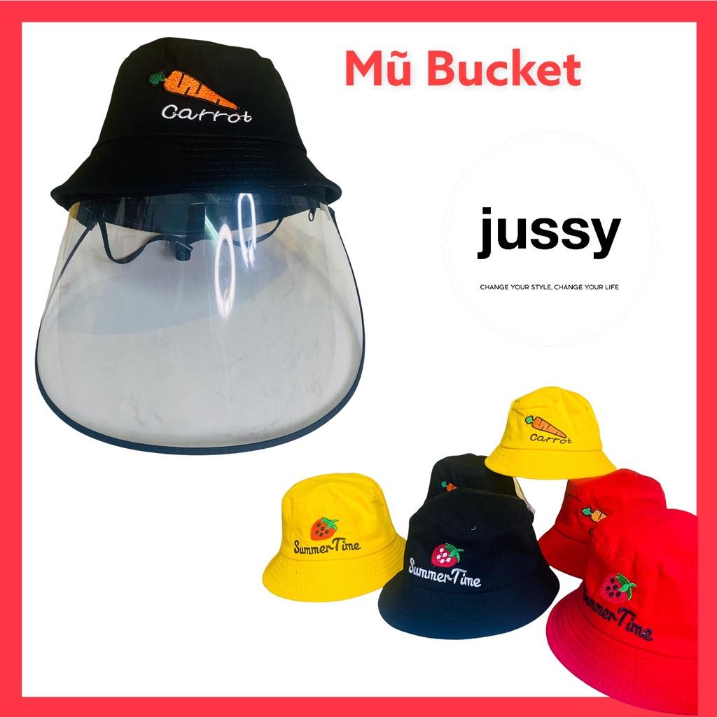 Mũ Bucket Tai Bèo Cho Bé Kèm Kính Chống Dịch, Chống Giọt Bắn, Che Bụi, Chắn Gió Cho Trẻ Từ 1-5 Tuổi