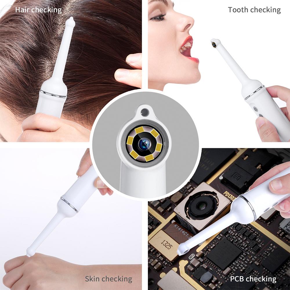 Wireless WiFi Oral Dental Endoscope 6 LED Lights Snake Camera HD Video for iOS Android Handheld Teeth Inspection Endoscope