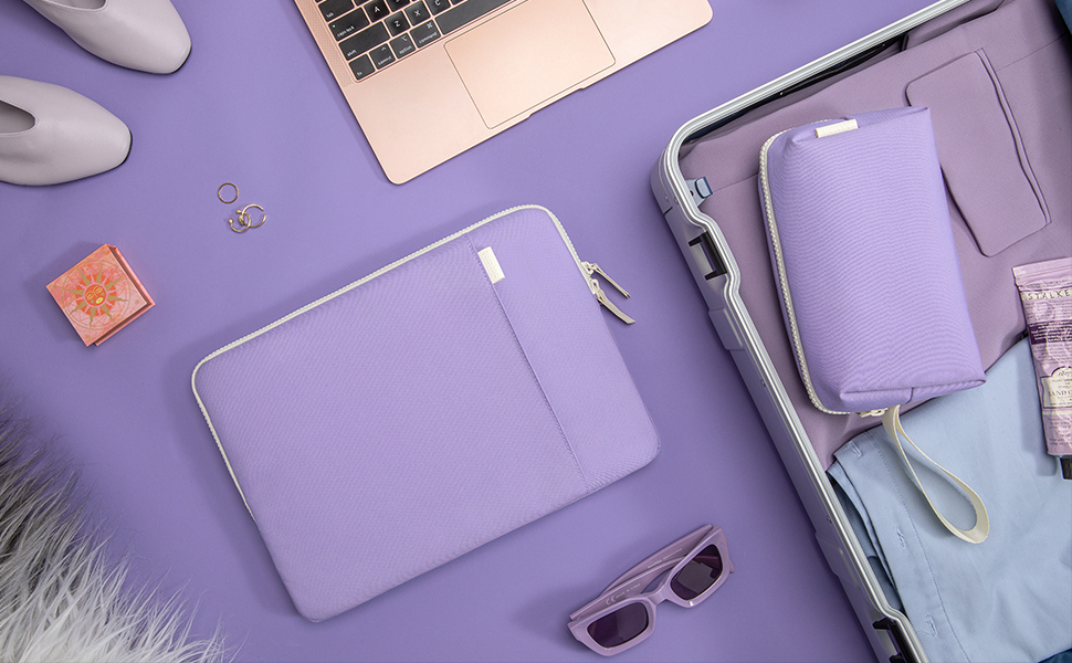 Túi Chống Sốc Tomtoc (USA) For Macbook Air/Pro 13inch Organized Corner Armor + Accessory Pouch A23 - Hàng Chính Hãng