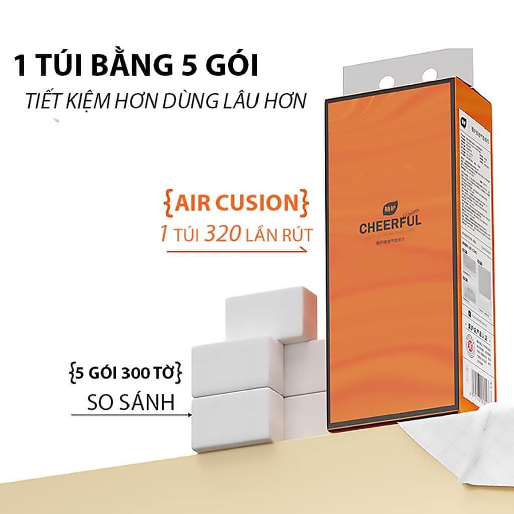 THÙNG 4 GÓI GIẤY RÚT SIÊU TO CHEERFUL NỘI ĐỊA TRUNG SIÊU NHIỀU - MỖI GÓI 1280 TỜ