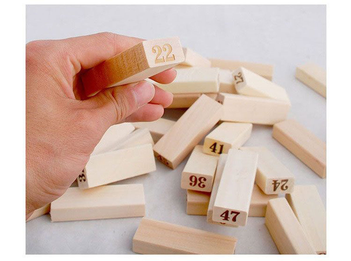 BỘ ĐỒ CHƠI RÚT GỖ 54 THANH (JENGA WOODEN BLOCKS)