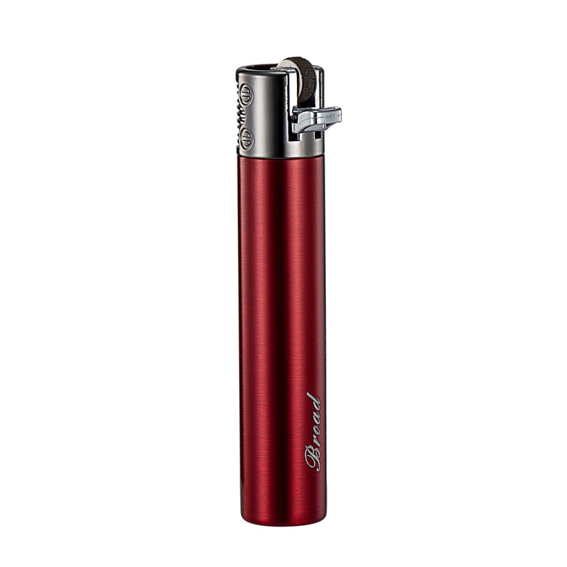 Bật Lửa Gas Đá Hình Trụ Broad BD326 - Xài Gas (Giao màu ngẫu nhiên)