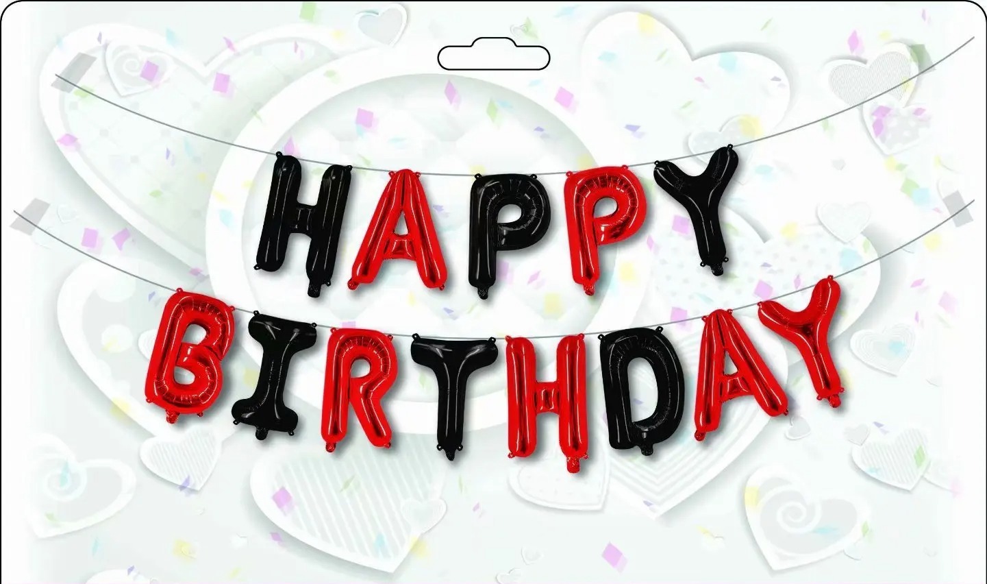 Bóng chữ happy birthday nhiều màu