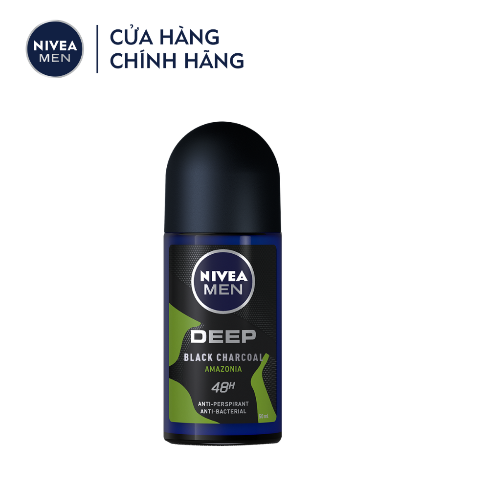 Lăn Ngăn Mùi Nivea Than Đen Hương Rừng Amazon - 85370