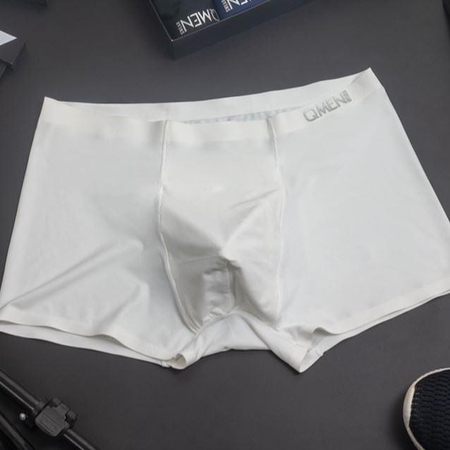 Quần lót đùi nam thun lạnh QMEN, quần boxer nam không đường may không viền cao cấp
