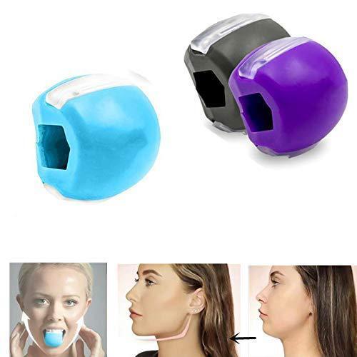 Fitness Face Masseter Men Pop n Go Mouth Jawline Jaw Pritsiser Muscle Chew Chew Chew Bite Breaker Huấn luyện Color: Purple