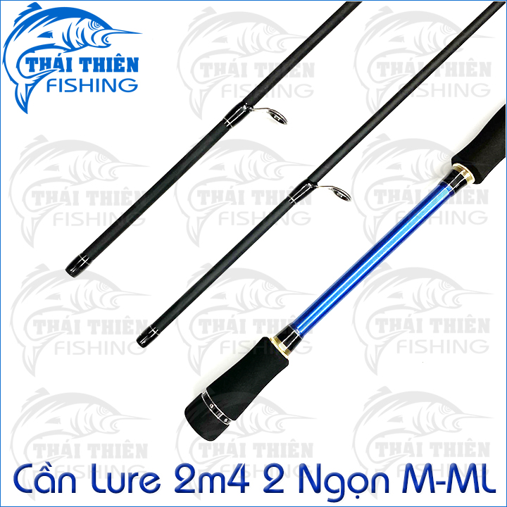 Cần Câu Lure Carbon Knight 2m4 2 Ngọn M - ML Chuyên Lóc, Chẽm, Tráp Cảm Giác