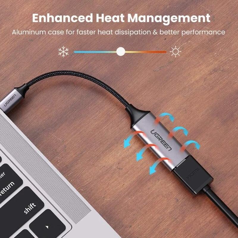 Ugreen UG70444CM297TK 4k 60hz bộ chuyển thunderbolt 3 usb type c ra hdmi 2.0 - HÀNG CHÍNH HÃNG