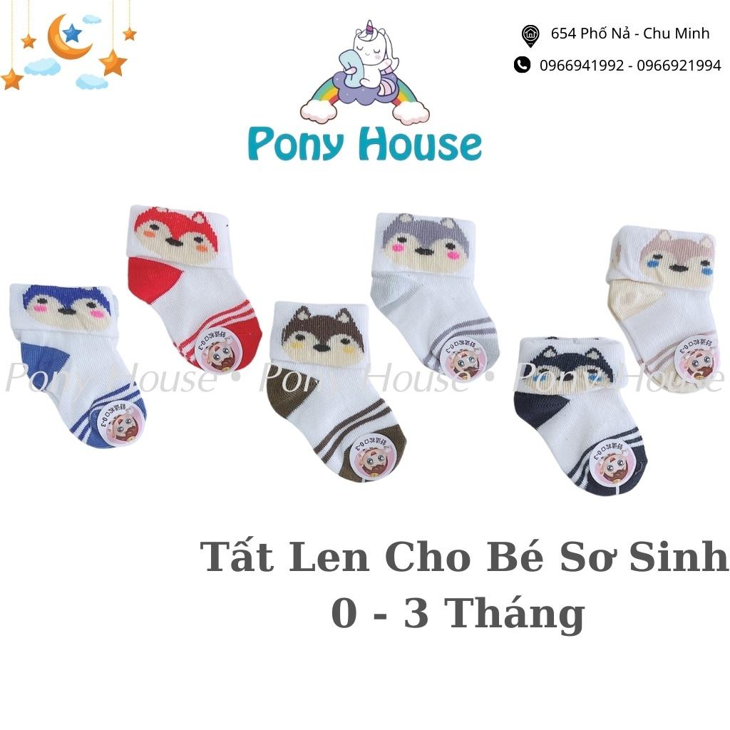 Tất Len Cho Bé Sơ Sinh - Set 2 Đôi Tất Len Mềm, Mịn Cho Bé Trai Bé Gái Sơ Sinh 0-3 Tháng