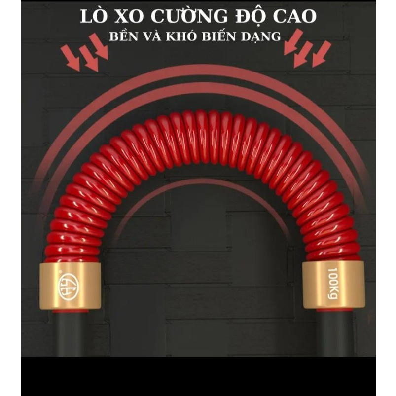 Gậy lò xo tập cơ tay 100kg, Gậy bẻ tập cơ tay, vai, ngực - Hàng chính hãng dododios