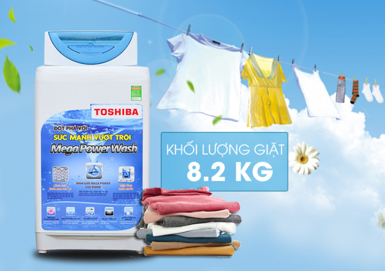 Máy giặt Toshiba AW-E920LV được thiết kế độc đáo cùng gam màu khá lạ mắt
