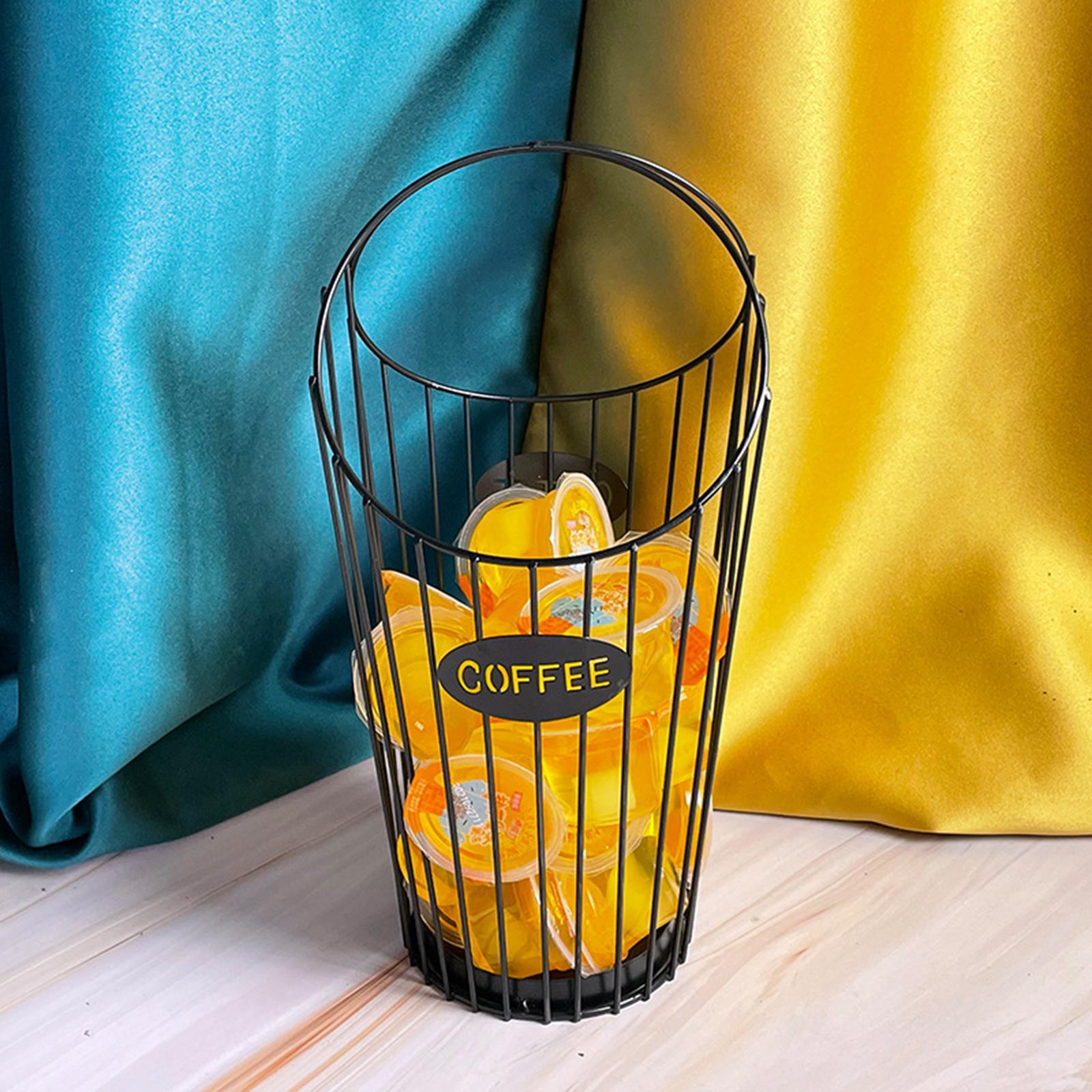 Coffee Capsule Holder Large Capacit Coffee Capsule Storage Basket for Countertop