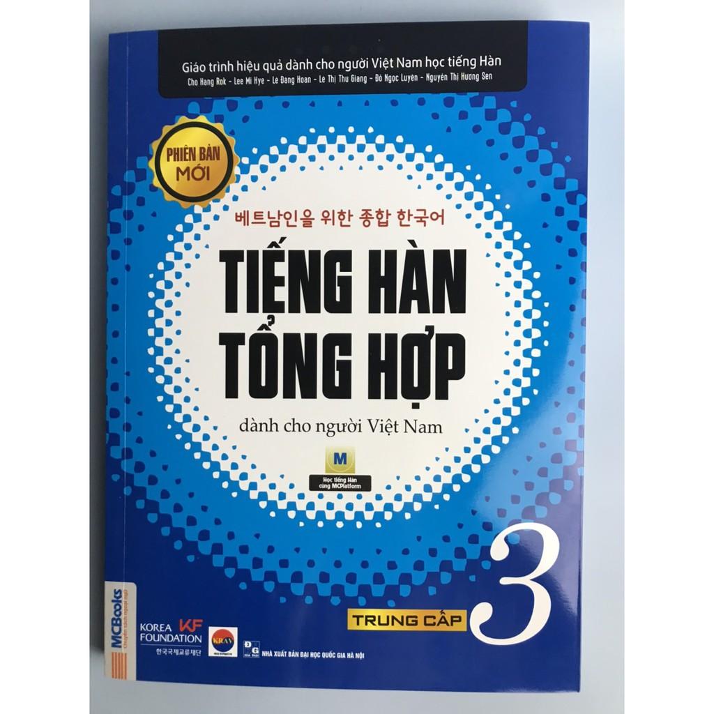 Sách - Combo Giáo Trình Tiếng Hàn Tổng Hợp Dành Cho Người Việt Nam Trung Cấp Tập 3 Và 4 ( Bản Đen Trắng )