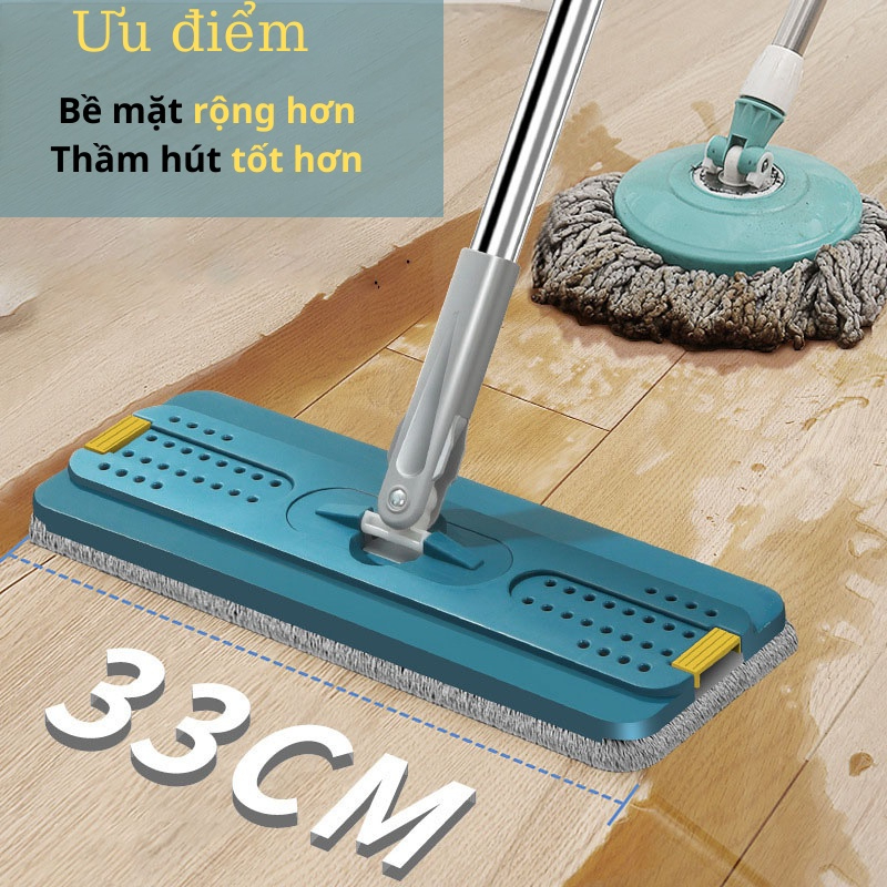 Cây Lau Nhà Tự Vắt Thông Minh MOPScratch Chổi Lau Nhà Tự Vắt Thông Minh Bộ Lau Nhà 360 Độ Cao Cấp Tiện Lợi