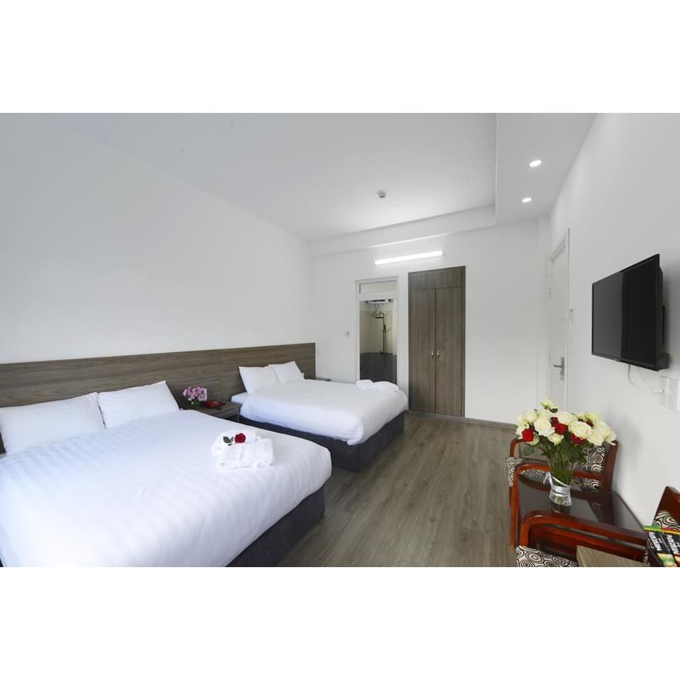 Bộ ga gối trắng trơn T233 chống lông