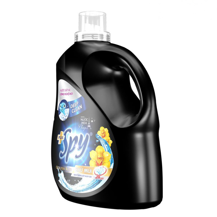 Nước giặt xả Spy Deep Clean plus hương hoa Pháp 2 in 1 dung tích 3.5L - 2 mùi hương ( tím, vàng