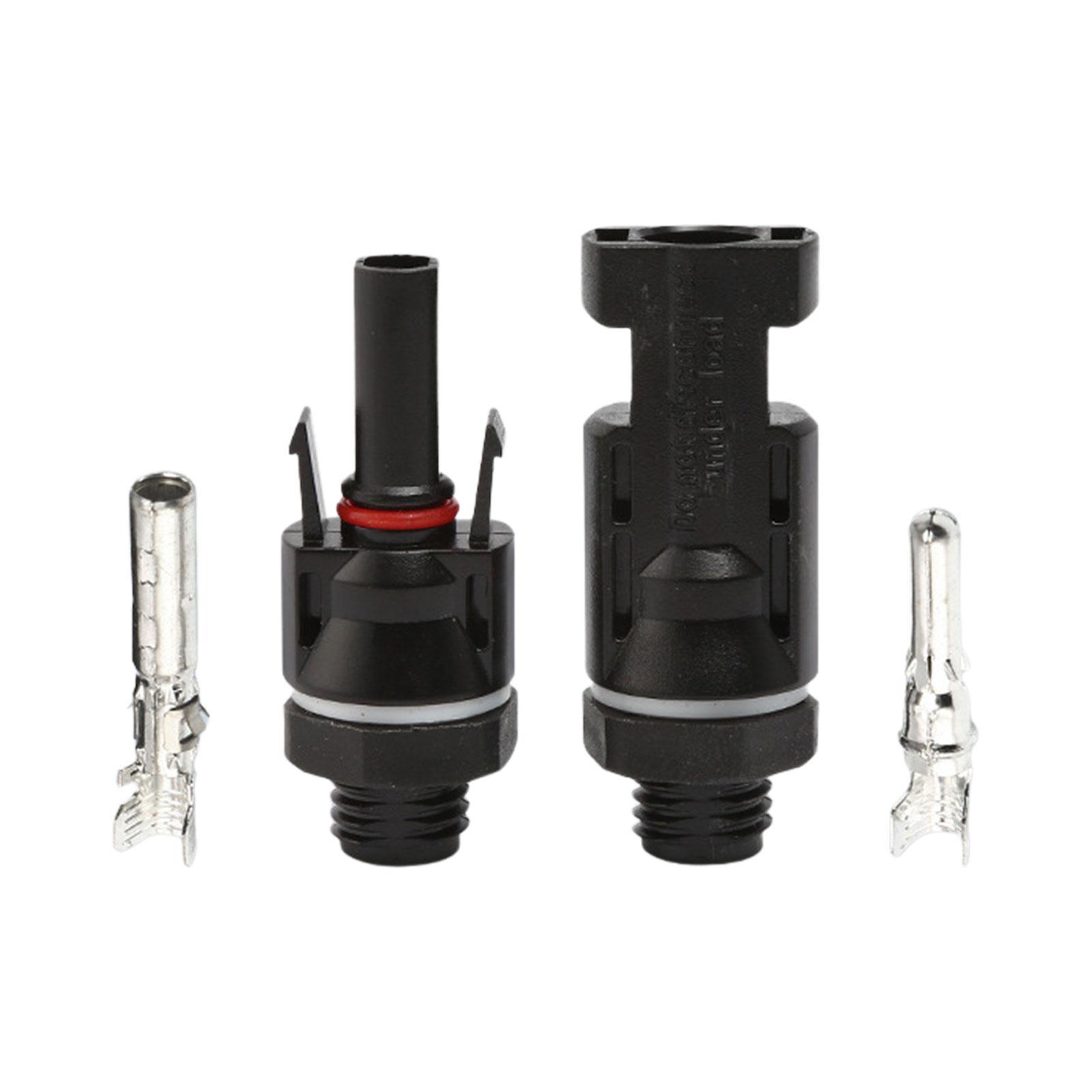 2Pcs Solar Panel Cable Connectors Solar Panel Connectors 2.5/4/6mm Professional Panel Plug Durable 1000V Waterproof IP67 Solar Connectors
