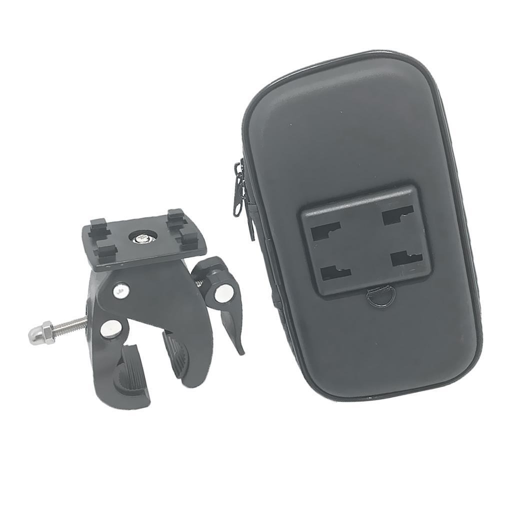 Waterproof 5.5'' Phone Handlebar Mount Holder Bag With Clamp Plastic