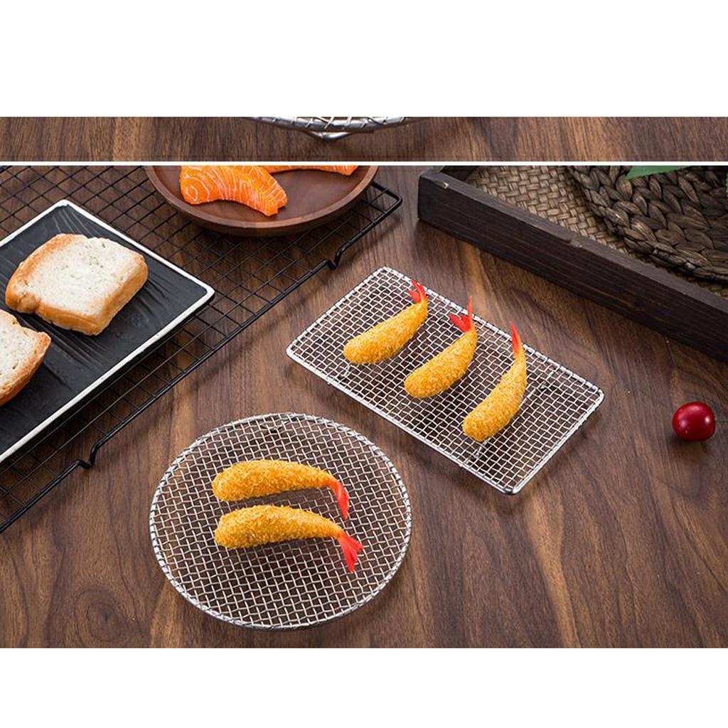 Stainless Steel Barbecue Grill Net Grate Pot Rack Roasting Tool Nonstick