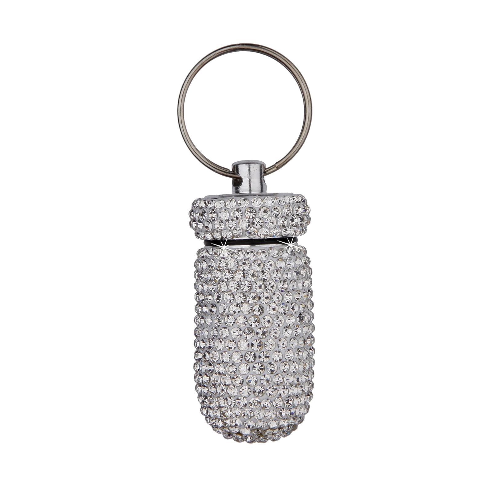 Case Keychain Waterproof Bling Container Dispenser for Camping Hiking