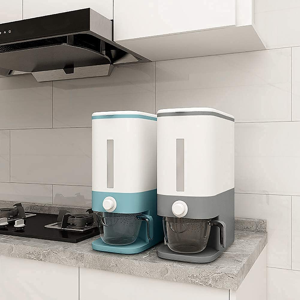 THÙNG GẠO THÔNG MINH CÓ NẮP KÍN CHỐNG ẨM MỐC, MỐI MỌT DUNG TÍCH CHỨA 10KG, DỄ DÀNG LẤY LƯỢNG GẠO CẦN THIẾT CHỈ VỚI MỘT NÚT BẤM MÀ KHÔNG CẦN MỞ NẮP