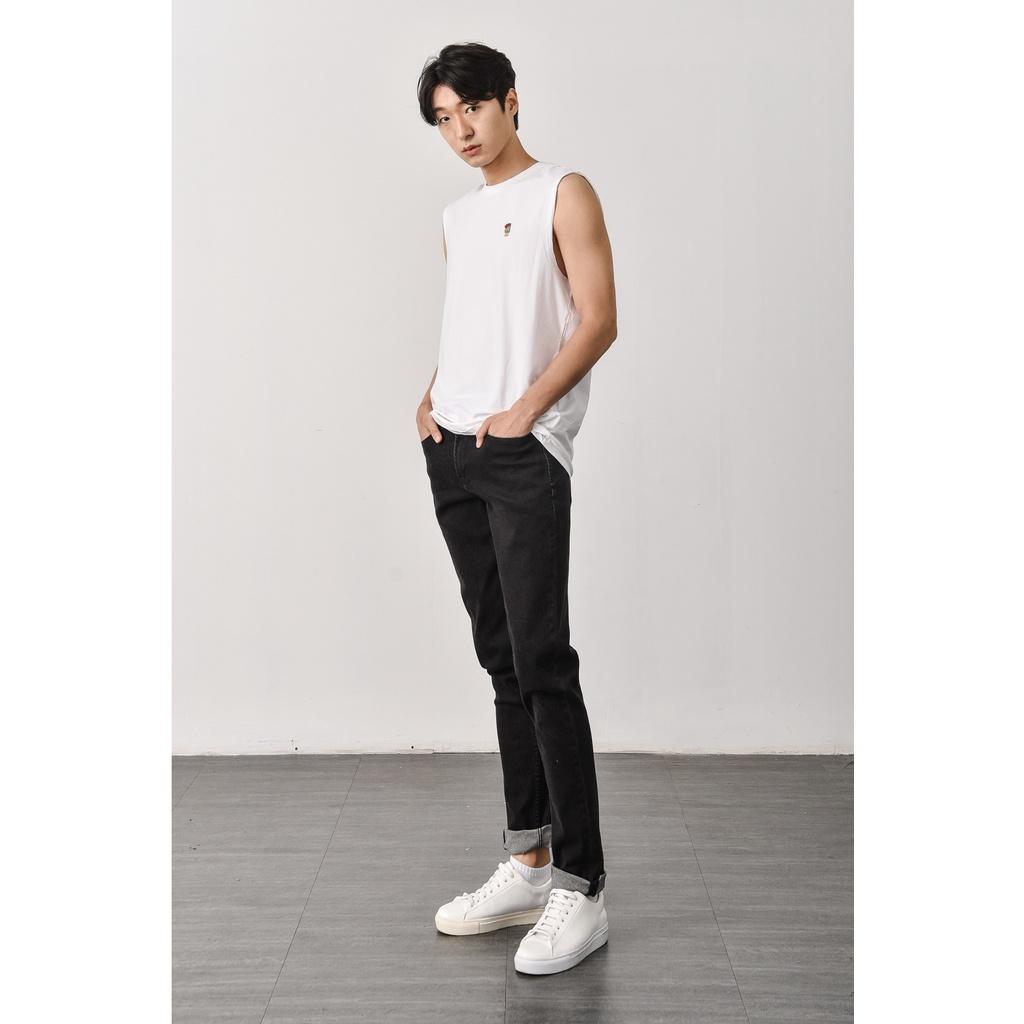 TANKTOP - Áo thun ba lỗ 3 màu basic chất đẹp, hình thêu - 10S21TTO002 LASTORE MENSWEAR