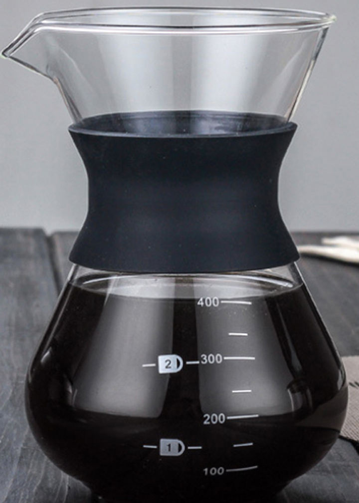 Bình pha cafe Drip Coffee 400ml kèm phễu lọc Inox