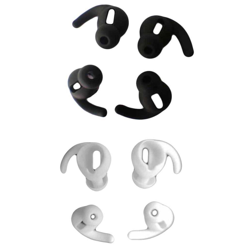 Earphone Cover Earbuds In-ear Tips Earmuffs w/ Case for White